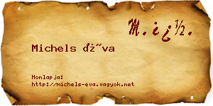 Michels Éva névjegykártya